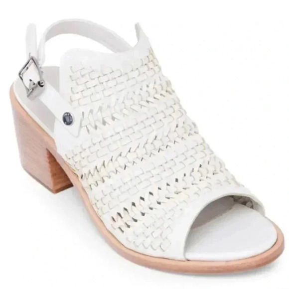 Rag & Bone Wyatt Mid
Heel Sandal In Ivory Woven - Picture 2 of 9